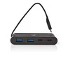 Nedis USB adapteris USB 3.2 USB Type-C™ 2x USB Type-A / 2x USB Type-C™, juodas