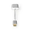 Nedis USB adapteris | USB 3.2 Gen 1 | USB-C™ jungtis | DisplayPort lizdas | energijos tiekimas | 0,20 m | apvalus | Paauksuotas | Pintas / nailonas | sidabras | V