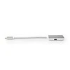 Nedis USB adapteris | USB 3.2 Gen 1 | USB-C™ jungtis | HDMI™ | energijos tiekimas | 0,20 m | apvalus | Paauksuotas | Pintas / nailonas | sidabras | pakavimas su