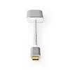 Nedis USB adapteris | USB 3.2 Gen 1 | USB-C™ jungtis | Mini DisplayPort lizdas | 0,20 m | apvalus | Paauksuotas | Pintas / nailonas | sidabras | pakuotė su