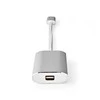 Nedis USB adapteris | USB 3.2 Gen 1 | USB-C™ jungtis | Mini DisplayPort lizdas | 0,20 m | apvalus | Paauksuotas | Pintas / nailonas | sidabras | pakuotė su