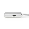 Nedis USB adapteris | USB 3.2 Gen 1 | USB-C™ jungtis | HDMI™ | energijos tiekimas | 2,00m | apvalus | Paauksuotas | Pintas / nailonas | sidabras | pakavimas su