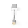 Nedis USB adapteris USB 3.2 Gen 1 USB-C™ vyriškas – RJ45 moteriškas, 1 Gbps, 0,20 m, apvalus, paauksuotas, pintas / nailonas, sidabras