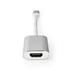 Nedis USB adapteris | USB 3.2 Gen 1 | USB-C™ jungtis | HDMI™ | energijos tiekimas | 0,20 m | apvalus | Paauksuotas | Pintas / nailonas | sidabras | pakavimas su