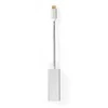 Nedis USB adapteris USB 3.2 Gen 1 USB-C™ vyriškas – RJ45 moteriškas, 1 Gbps, 0,20 m, apvalus, paauksuotas, pintas / nailonas, sidabras