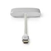 Nedis USB adapteris | USB 3.2 Gen 1 | USB-C™ jungtis | HDMI™ / USB-A lizdas / USB-C™ lizdas | 5 Gbps | 0,20 m | apvalus | Paauksuotas | Pintas / nailonas |