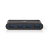 Nedis USB adapteris USB 3.2 Gen 1 USB Type-C™ 4x USB Type-A, juodas