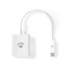 Nedis USB-Adapteris USB 3.2 Gen1 - USB-C™ Stecker, HDMI™ Ausgang, 0.20 m, rund, vernickelt, PVC, baltas