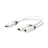 Nedis USB-C™ Adapteris | USB 2.0 | USB-C™ Stecker USB-C™ Buchse / 3.5 mm Buchse | 0.10 m | Rund | Vergoldet | PVC | Weiss | Box