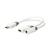 Nedis USB-C™ Adapteris | USB 2.0 | USB-C™ Stecker USB-C™ Buchse / 3.5 mm Buchse | 0.10 m | Rund | Vergoldet | PVC | Weiss | Box