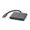 Nedis USB-C™ Adapteris USB 3.2 Gen 1 | USB-C™ Stecker | 2x HDMI™ | | 4K@30Hz | 0.10 m | Rund | Vernickelt | PVC | Juodas