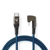 NEDIS USB laidas USB 2.0 | Apple Lightning 8 pin | USB-C™ jungtis | 60W | 480Mbps | Nikeliuotas | 1,00 m | apvalus | Pintas / nailonas | Mėlyna/Juoda
