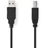 Kabelis USB Nedis USB-A - USB-B 1 m Juodas (CCGL60100BK10)