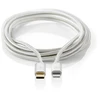 Nedis USB laidas | USB 2.0 | Apple Lightning 8 pin | USB-C™ jungtis | 480Mbps | Paauksuotas | 2,00m | apvalus | Pintas / nailonas | Aliuminis | pakavimas