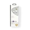 Nedis USB laidas | USB 2.0 | USB-A vyrelis | USB Micro-B jungtis | 480Mbps | Paauksuotas | 1,00 m | butas | PVC | Balta | Pakuotė su peržiūros langeliu