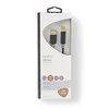 Nedis USB laidas | USB 2.0 | USB-A vyrelis | USB-B jungtis | 480Mbps | Paauksuotas | 2,00m | apvalus | PVC | Antracitas | Pakuotė su peržiūros langeliu
