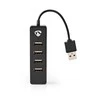 Nedis Šakotuvas USB 2.0, 4 prievadai, juodas