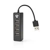 Nedis Šakotuvas USB 2.0, 4 prievadai, juodas