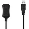 Kabelis USB Nedis USB-A - USB-A 10 m Juodas (CCGL60EXTBK100)