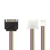 Nedis vidaus maitinimo kabeliai | SATA 15 kontaktų jungtis | FDD lizdas / Molex lizdas | Paauksuotas | 0,20 m | apvalus | PVC | Įvairiaspalvis | plastikinis maišelis