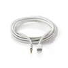 Nedis žaibo adapteris | Apple Lightning 8 pin | 3,5 mm kištukas | Paauksuotas | apvalus | Nailonas | Pakuotė su peržiūros langeliu