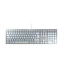 CHERRY KC 6000 SLIM klaviatūra USB QWERTZ Vokiečių Sidabras