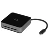 Skaitytuvas OWC Atlas Dual SD kortelių skaitytuvas: USB-C dviejų lizdų SDXC UHS-II kortelių skaitytuvas