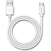 PEDEA Daten- und Schnellladekabel USB-A/USB-C baltas, 1 Meter Länge, 480 Mbit/s Übertragungsrate