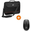 PEDEA Notebook-Tasche Trendline bis 15,6" + Logitech M190 Maus [juodas/raudona], Wasserabweisendes Nylon, Gepolsterter Rahmen