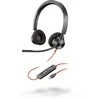 Ausinės Poly Plantronics Blackwire 3320 Juoda USB-C