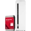 Serveris QNAP TS-133 4TB WD Raudona Plus NAS rinkinys NAS su 1x 4TB WD Raudona Plus 3,5 colio SATA kietuoju disku