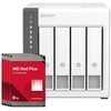 Serveris QNAP TS-433-4G 24TB WD Raudona Plus NAS paketas su 4x 6TB WD Raudona Plus 3,5 colio SATA kietuoju disku