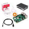 Raspberry Pi 4 Model B 2GB Premium Bundle [Raspberry PI 4 2GB + Lüftergehäuse + įkroviklis baltas + 1,8m HDMI Kabelis]