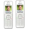 Šakotuvas 2er Pack FRITZ!Fon C6 DECT-Telefonas, Weiß [Farbdisplay 180 ppi, beleuchtete Tastatur]