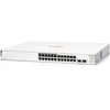 Šakotuvas „Hewlett Packard“ (HP) „HPE Networking Instant On 1830“ 26 prievadų „PoE+“ jungtis [24x Gigabit LAN, 2x SFP, „PoE+ 195W“]