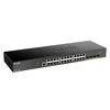 Šakotuvas D-LINK 28-Port Smart Managed PoE+ Gigabit Switch 4x 10G dlink žalias 3.0 24x 10/100/1000Mbit/s TP RJ-45 PoE prievadas 802.3at