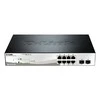 Šakotuvas D-LINK 10-Port Layer2 PoE Smart Managed Gigabit Switch dlink žalias 3.0 8x 10/100/1000Mbit/s TP RJ-45 PoE prievadas 802.3af/at
