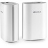 Šakotuvas devolo WiFi 7 BE9300 Mesh System 2er Pack BE9300 Triband, 1x 2.5G WAN/LAN und 3x 1G LAN (pro Einheit)