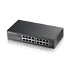 „Zyxel GS1100-16/16-port 10/100/1000Mbps Gigabit Ethernet“ komutatorius, be ventiliatoriaus, 802.3az (Žalias), darbalaukio