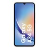 Samsung | Galaxy | A34 A346 | Nuostabus Sidabrinis | 6,6" | Super AMOLED | 1080 x 2340 pikselių | Mediatek | Matmenys 1080 (6 nm) | Vidinė RAM 6 GB | 128 GB | Micro SDXC | Dvi SIM kortelės | Nano-SIM | 4G | 5G | Pagrindinė kamera 48+8+5 MP |. Antrinė kamera 13 MP |