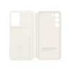 Dėklas Samsung Galaxy S23+ Smart View Wallet Case Kremas