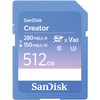 „SanDisk Creator SDXC 512 GB“ 10 klasės UHS-II/U3 V60 atminties kortelė (SDSDXEP-512G-GNCIS)