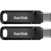 2er Pack SanDisk Ultra Dual Go Type-A/Type-C 128GB USB atmintukas, su pasukamu jungtimi, iki 400 MB/s, USB 3.2 Gen 1x1 (5 Gbit/s)