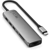 SATECHI 7-in-1 USB-C Slim Multiport Adapteris with Ethernet (Kosminė pilka)