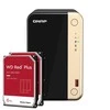 Serveris QNAP TS-264-8G 12TB WD Raudona Plus NAS rinkinys NAS su 2x 6TB WD Raudona Plus 3,5 colio SATA kietuoju disku