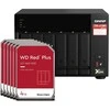 Serveris QNAP TS-673A-8G 24TB WD Raudona Plus NAS rinkinys, NAS su 6 x 4 TB WD Raudona Plus 3,5 colio SATA kietaisiais diskais