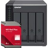 QNAP TR-004 16TB WD Raudona Plus NAS-Bundle NAS Erweiterungsgehäuse inkl. 4x 4TB WD Raudona Plus 3.5 col. SATA HDD