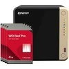 Serveris QNAP TS-464-8G 16TB WD Raudona Pro HDD NAS-Bundle NAS inkl. 4x 4TB WD Raudona Pro HDD 3.5 col. SATA