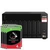 Serveris QNAP TS-873A-8G 96TB IronWolf NAS rinkinys NAS su 8x 12TB Seagate IronWolf 3,5 colio SATA kietuoju disku