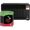 Serveris QNAP TS-873A-8G 96TB IronWolf NAS rinkinys NAS su 8x 12TB Seagate IronWolf 3,5 colio SATA kietuoju disku
